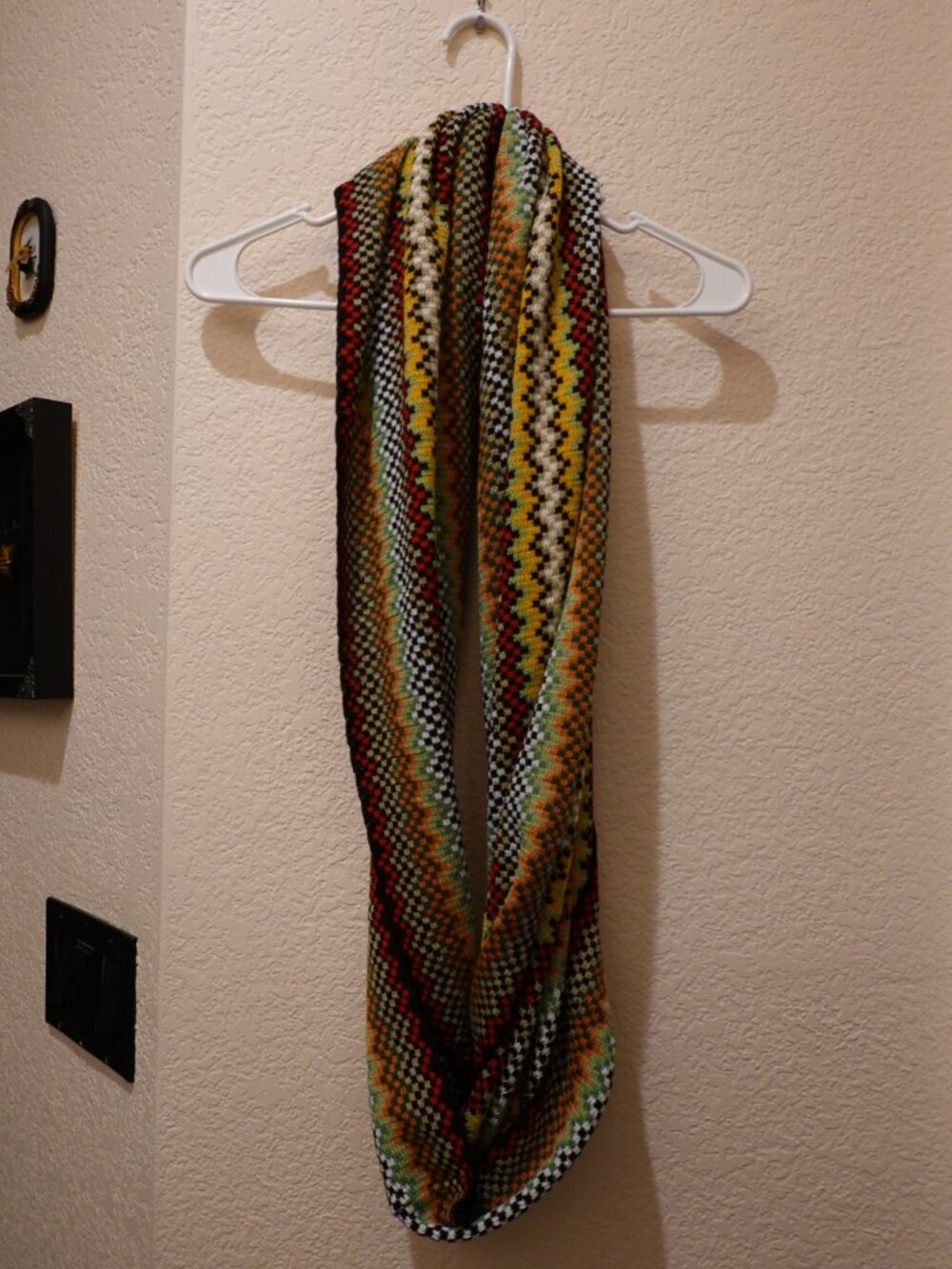 Missoni Signature Italian Zig-Zag Knit Infinity Scarf